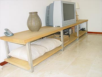 roestvrijstalen tv meubel